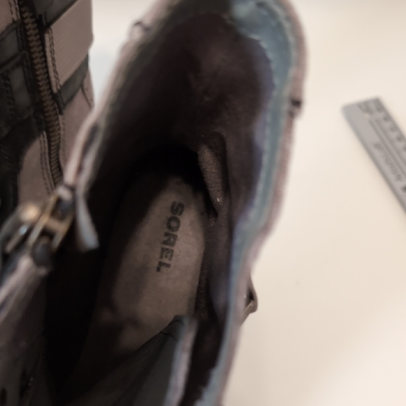 Sorel Black and Gray Major Carly Lace-Up Major Boots Size 9 - Picture 9 of 9